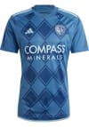 Main image for Sporting Kansas City Mens Adidas Replica Soccer Away Jersey - Navy Blue