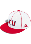 Main image for Adidas Kansas Jayhawks Mens White On Field Baseball Fitted Hat