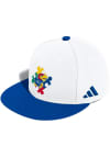 Main image for Adidas Kansas Jayhawks Mens White On Field Baseball Fitted Hat