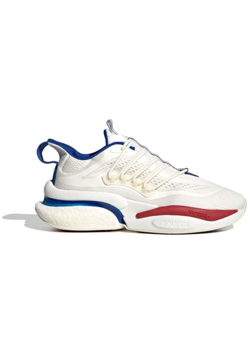 Kansas Jayhawks White Adidas Alphaboost Mens Shoes