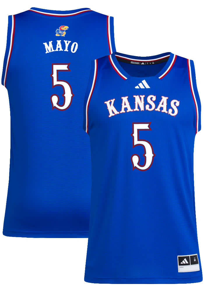 KＹ Zeke Mayo Kansas Jayhawks ROYAL Swingman NIL Jersey - 148503640
