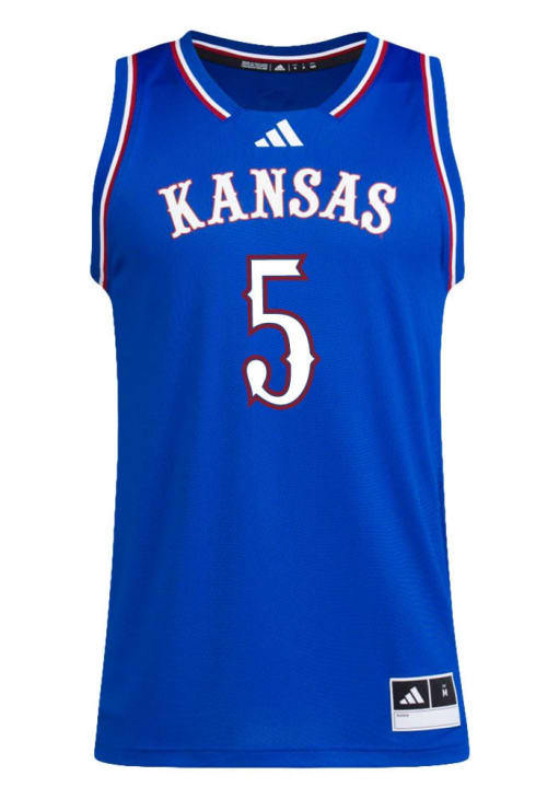 Zeke Mayo  Adidas Kansas Jayhawks Blue Swingman NIL Jersey