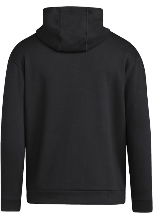 Adidas Kansas Jayhawks Mens Black Basketball State Outline Logo Long Sleeve Hoodie