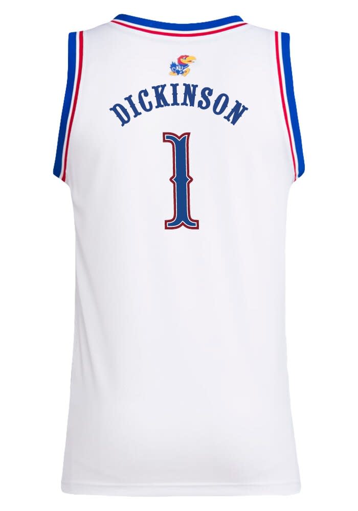 Hunter Dickinson Kansas Jayhawks White Swingman NIL Jersey