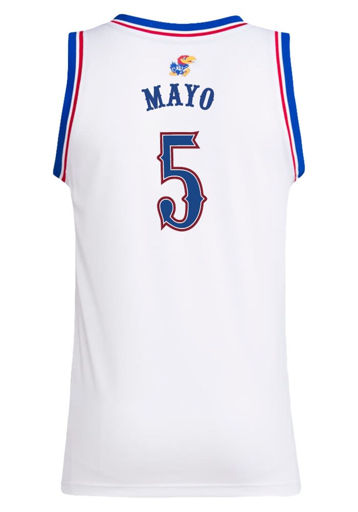 Zeke Mayo Kansas Jayhawks White Swingman NIL Jersey - 148503680