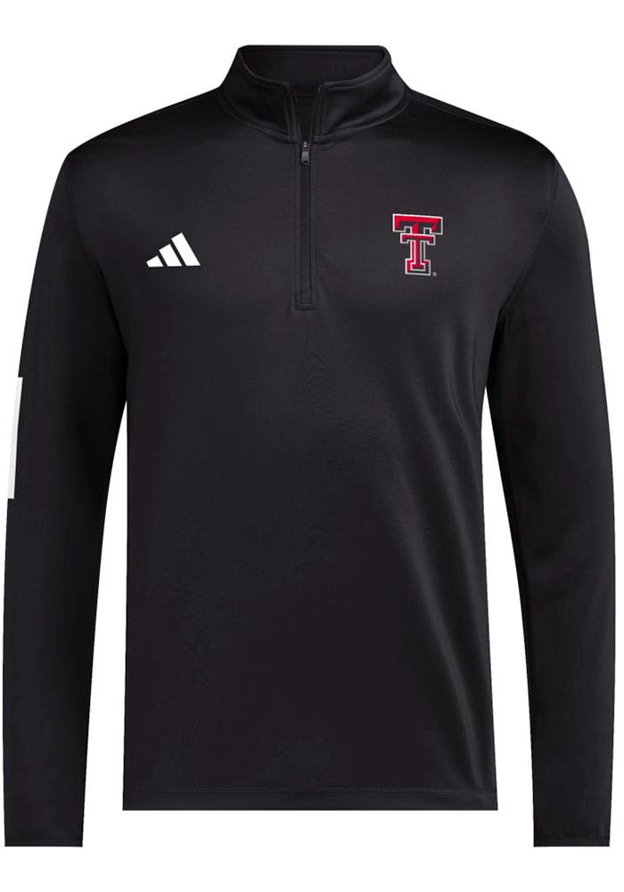 Adidas Texas Tech Red Raiders Mens BLACK Golf Pullover - 148503972