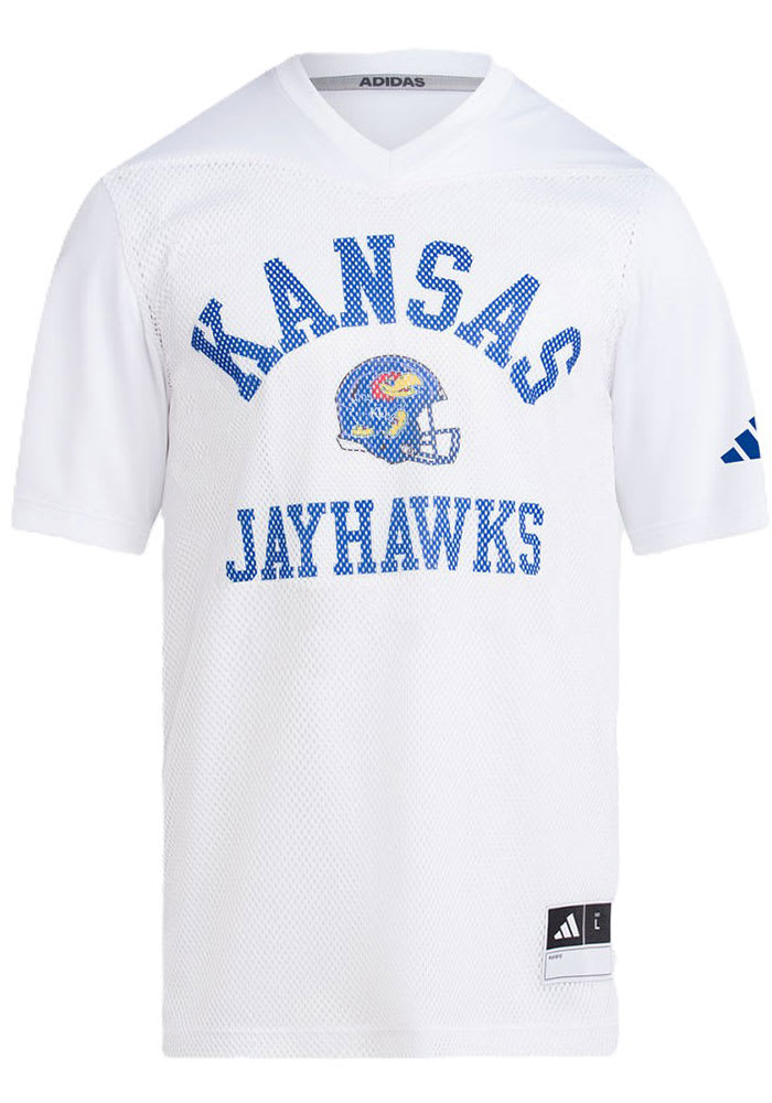 Ｋ―ＫＵＮ Adidas Kansas Jayhawks White Tailgate Edition Jersey - 148504496