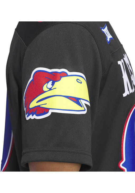 Adidas Kansas Jayhawks Black Premier Strategy Football Jersey