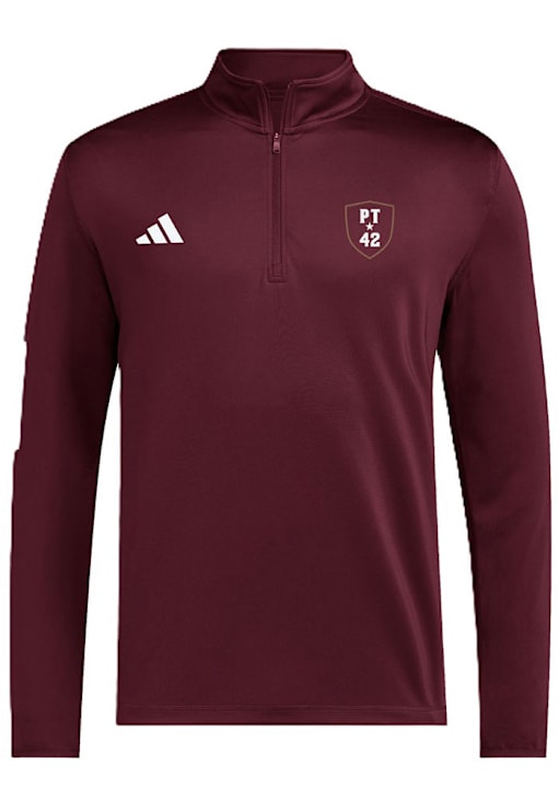 Adidas Arizona State Sun Devils Mens Maroon Icon Hero Golf Long Sleeve Qtr Zip Pullover