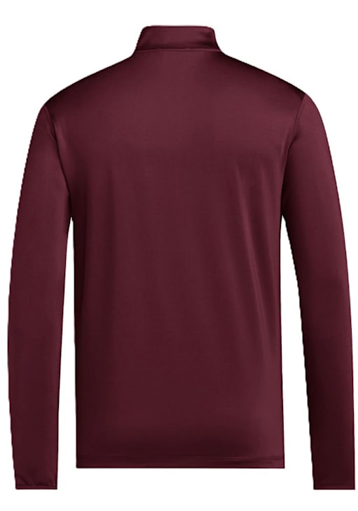 Adidas Arizona State Sun Devils Mens Maroon Icon Hero Golf Long Sleeve Qtr Zip Pullover