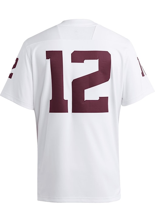 Adidas Texas A&M Aggies White Football Away Football Jersey
