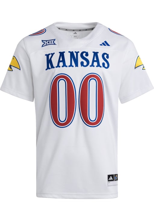 Adidas Kansas Jayhawks White Football Strategy Football Jersey