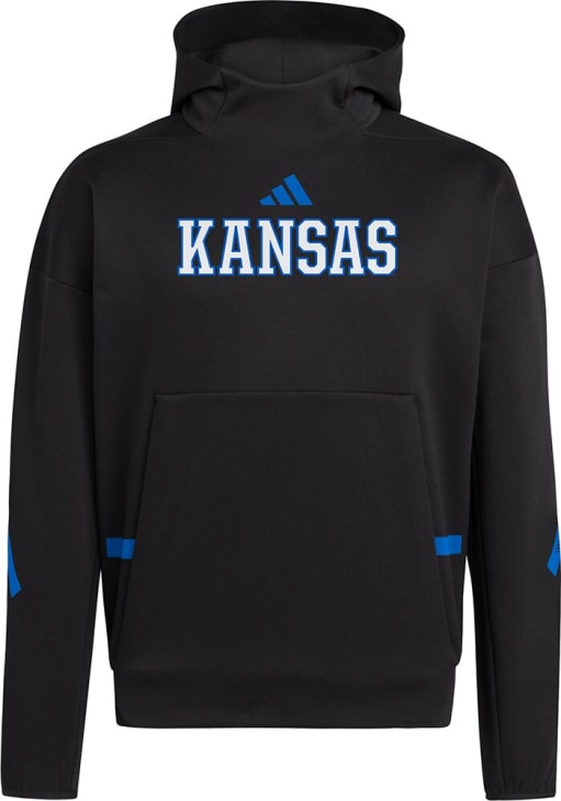 Adidas Kansas Jayhawks Mens Black ZNE Hood