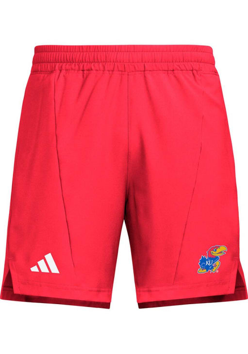 Adidas Kansas Jayhawks Mens Red Training Shorts