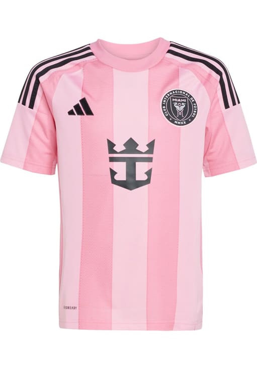 Lionel Messi  Adidas Inter Miami CF Youth Pink 25/26 Home Replica Soccer Jersey