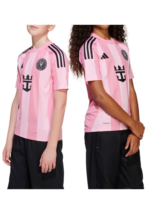 Lionel Messi  Adidas Inter Miami CF Youth Pink 25/26 Home Replica Soccer Jersey