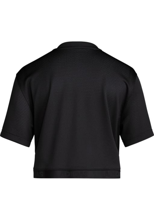 Louisville Cardinals Womens Adidas Crop Fashion Football Jersey - Black