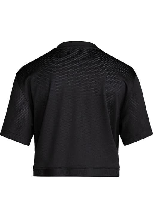 Louisville Cardinals Womens Adidas Crop Fashion Football Jersey - Black