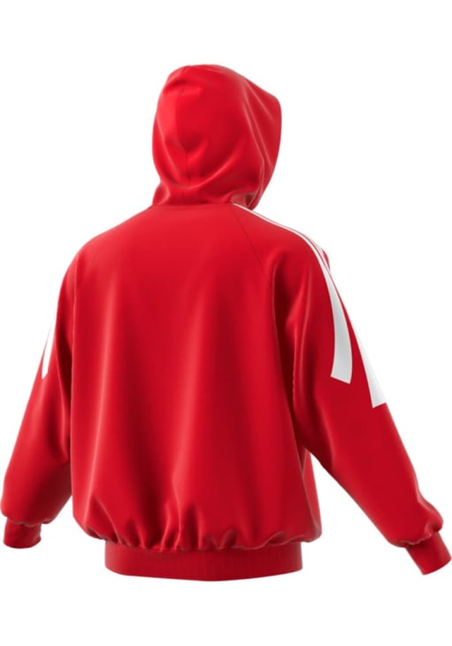 Adidas Kansas Jayhawks Mens Red Off Court Logo Long Sleeve Hoodie