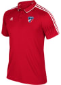 FC Dallas Adidas Coaches Polo Shirt - Red