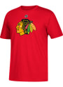 Duncan Keith Chicago Blackhawks Red Name and Number Player Tee