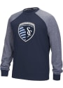 Sporting Kansas City Adidas applique Sweatshirt - Navy Blue