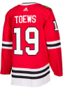 Jonathan Toews Chicago Blackhawks Adidas 2017 Home Authentic Hockey Jersey - Red