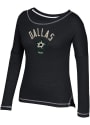 Adidas Dallas Stars Womens CCM Paint Chip Arch Scoop Neck Tee