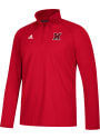 Miami RedHawks Adidas Sideline Definition 1/4 Zip Pullover - Red