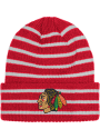 Chicago Blackhawks Adidas Striped Up Knit - Red