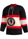 Chicago Blackhawks Adidas Throwback Authentic Hockey Jersey - Black