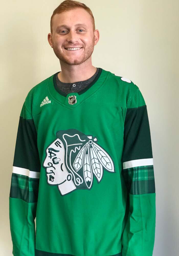 green blackhawks jersey