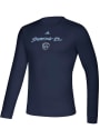 Sporting Kansas City Adidas Wordmark Goals T-Shirt - Navy Blue