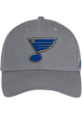 St Louis Blues Adidas Wool Structured Adjustable Hat - Grey
