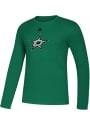 Dallas Stars Adidas Hem Stripe Dassler T Shirt - Kelly Green