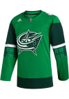 Main image for Adidas  Columbus Blue Jackets Mens Green St Patricks Day Authentic Hockey Jersey