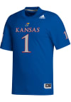 Main image for Adidas Kansas Jayhawks Blue Replica Football Jersey