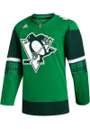 Main image for Adidas  Pittsburgh Penguins Mens Green St Patricks Day Authentic Hockey Jersey