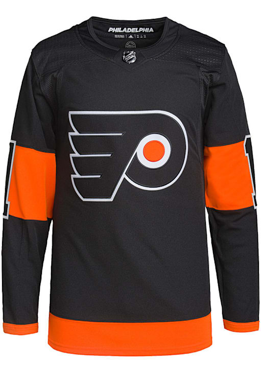 Adidas Travis Konecny Philadelphia Flyers Mens BLACK Alt Authentic