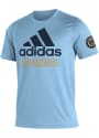 Philadelphia Union Adidas Creator T Shirt - Light Blue