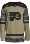 Main image for Adidas  Philadelphia Flyers Mens Olive Salute To Service Authentic Hockey Jersey