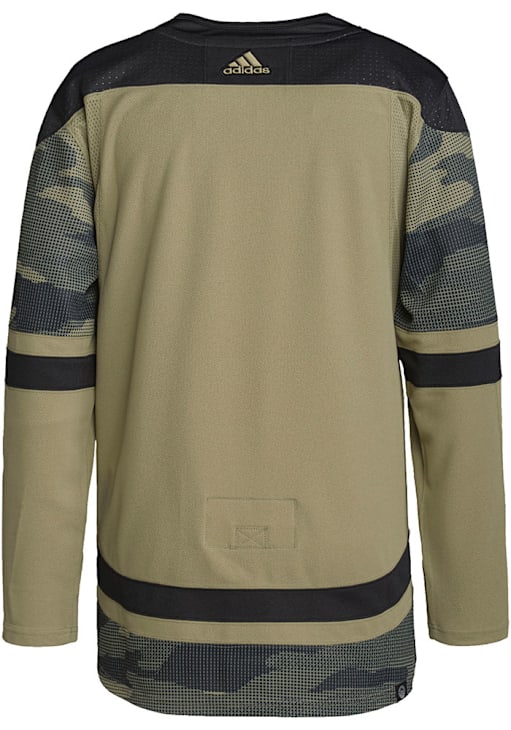 Adidas Chicago Blackhawks Mens OLIVE Salute To Service Authentic