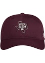 Texas A&M Aggies Adidas State Logo Slouch Adjustable Hat - Maroon