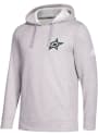 Dallas Stars Adidas Fleece Hoodie Hooded Sweatshirt - Grey