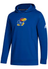 Main image for Adidas Kansas Jayhawks Youth Blue Mascot Long Sleeve Hoodie