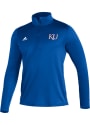 Kansas Jayhawks Adidas Freelift Sport 1/4 Zip Pullover - Blue