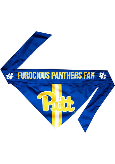 Blue Pitt Panthers Reversible Pet Bandana