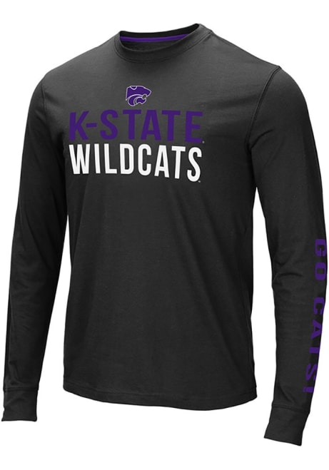 Mens K-State Wildcats Black Colosseum Lutz Tee