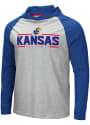 Kansas Jayhawks Colosseum Slopestyle Hooded Sweatshirt - Grey