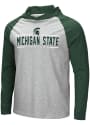 Michigan State Spartans Colosseum Slopestyle Hooded Sweatshirt - Grey